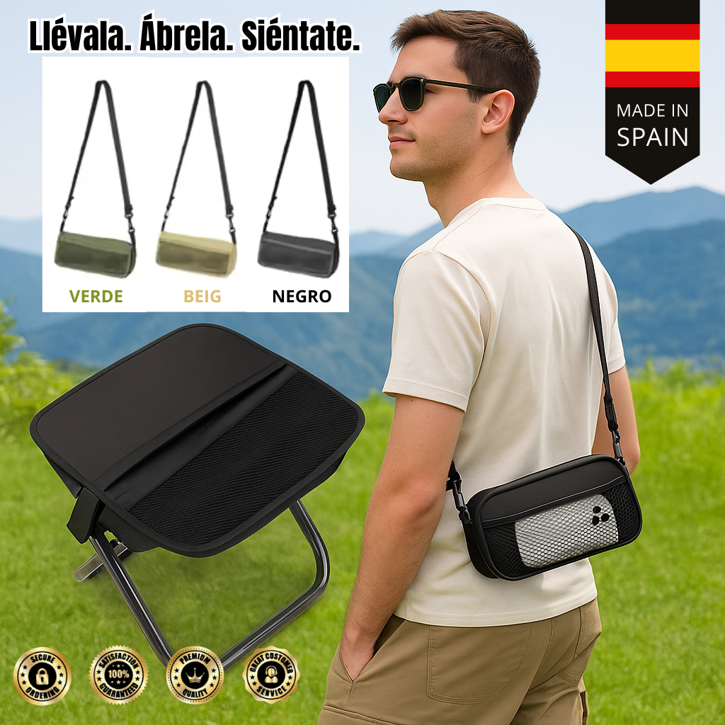 SeatBag® – Mini Mochila Plegable con Asiento